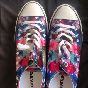 Plaid Converse shoes